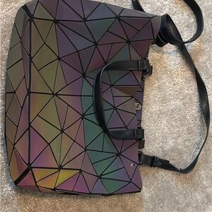 Geometric Iridescent Tote Bag